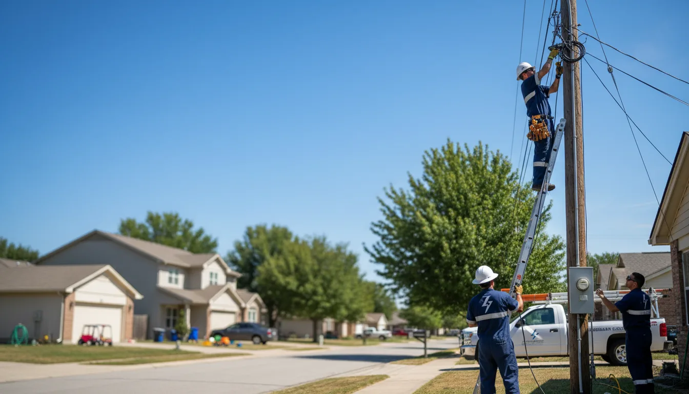 Residential electrician providing installation services in Crete, NE